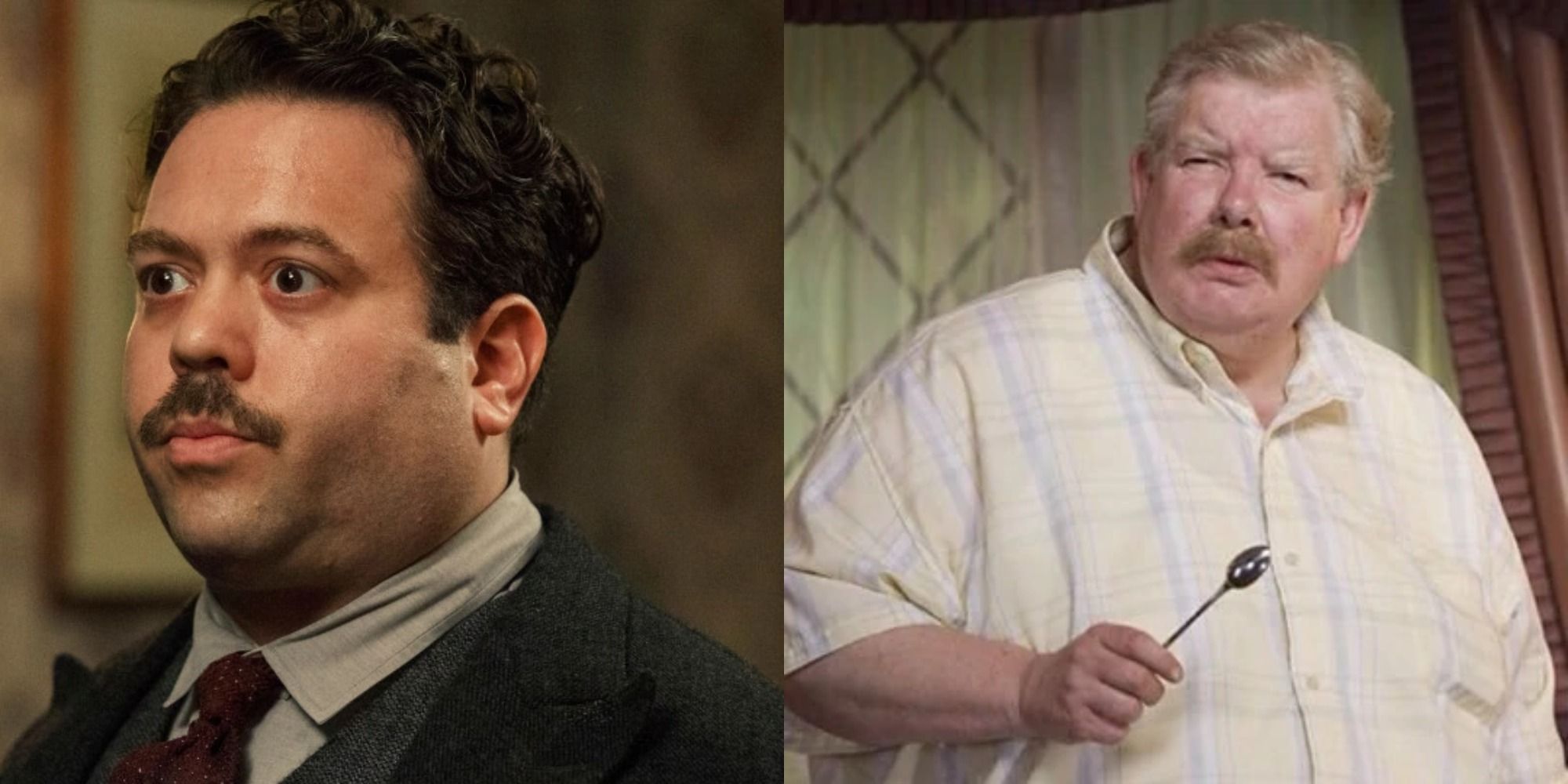Split image showing Jacob in Fantastic Beasts and Uncle Vernon in Harry Potter